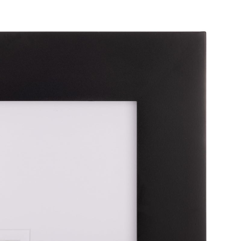 Gallery Solutions - 16"x20" Black Wall Picture Frame - Double White Mat - Matted for 11"x14" Image - Versatile Display Option for Your Cherished Memories - Rectangular Tabletop - White Poster Frame - Image 3